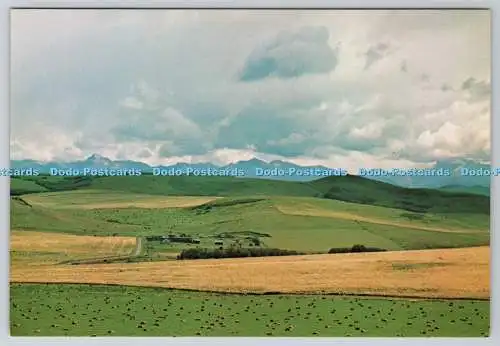 D303044 Canada Farming and Ranch country in the Foothills Alta Canada Post Offic