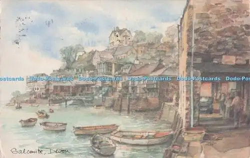 D300455 Salcombe Devon Town and Country Prints David Skipp
