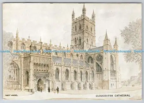 D309080 Gloucestershire Gloucester Cathedral Albert Warren Cardcraft Verlag