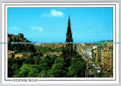 D309110 Edinburgh Princes Street and Scott Monument J E Cole E T W Dennis Scarbo