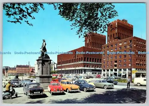 D309117 Norwegen Oslo Das Tordenskiold Denkmal und Rathaus Giovanni Trimboli Gr