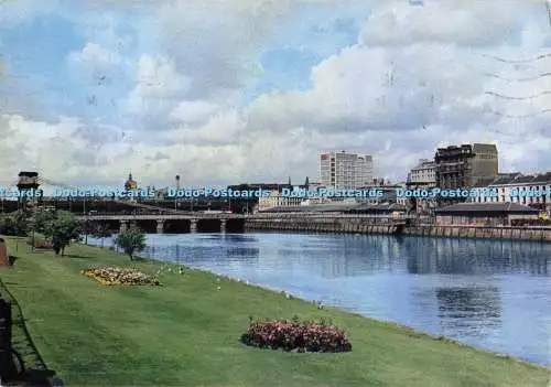D300548 Glasgow The Clyde From The South Bank J Arthur Dixon Inverness Schottland