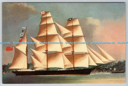 D303158 The Hugh Fortescue Bark From Topsham Museum Seapost Card No 21