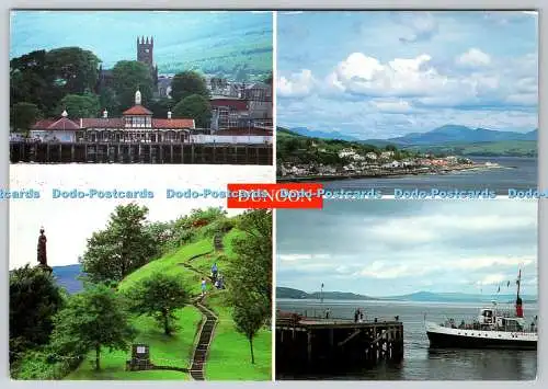 D303195 Dunoon The Pier Highland Mary E T W Dennis Scarborough Multi View