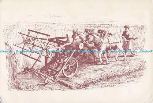 D300595 Verbesserte viktorianische Landwirtschaftsglocke Erntemaschine von Crosskill von Morton