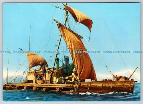 D309206 Kon Tiki Expedition 1947 Across the Pacific Mittet Norway HG Offset Post