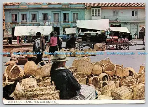 D303232 Venta de Canastos Colombia Chiquinquira Venta de canastos en dia de merc