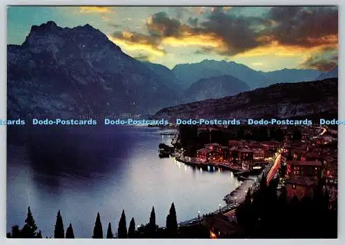 D303251 Torbole Gardasee bei Nacht OK Spedisci Qualita Brunner und Co Rivett
