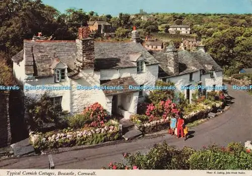 D300686 Boscastle Cornwall typische Cornish Cottages John Hinde E Ludwig