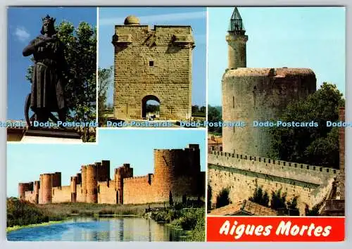 D303290 Aigues Mortes La Statue de St Lois La Tour SL Villeurbanne Multi View