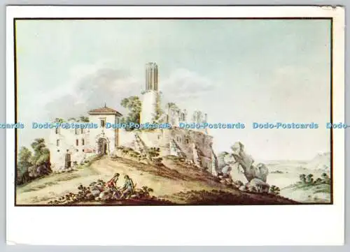 D303323 Zygmunt Vogel Widok zamku w Rabsztynie kolo Olkusza Stanislaw August Bib