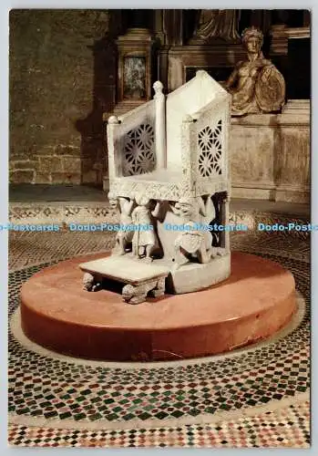 D306681 Bari Nikolaus Basilika Abt Elia Stuhl 12.Jh. PP Domenicani
