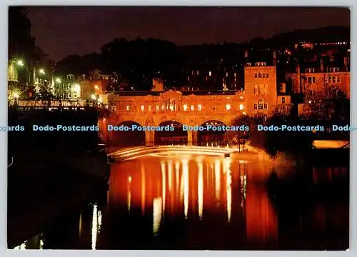 D309333 England Avon Bath Pulteney Bridge Unichrome N 1035 Postkarte