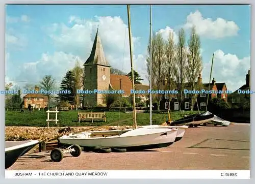 D309335 Chichester Bosham Kirche und Quay Meadow Richter Postkarten Hastings Engla