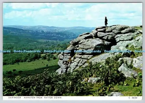 D309336 Devon Dartmoor Manaton from Haytor Down Judges Limited Hastings England