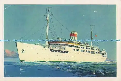 D300755 UdSSR Baltic State Steamship Line Regular Passenger Sailings Leningrad Lo