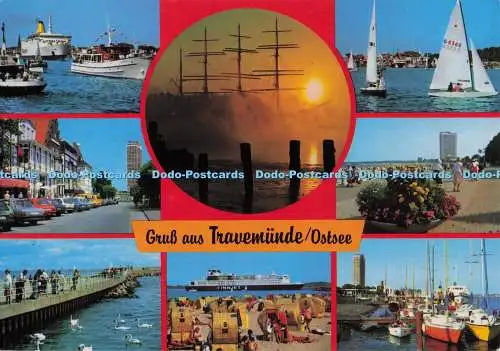 D300773 Gruss aus Travemünde Ostsee Schoning Gebrüder Schmidt Multi View