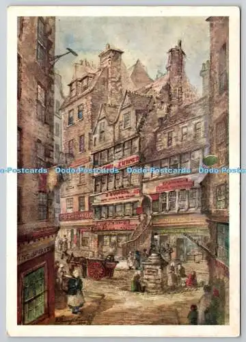 D306748 Allan Ramsay Shop Edinburgh Aquarell J Stewart Smith 1870