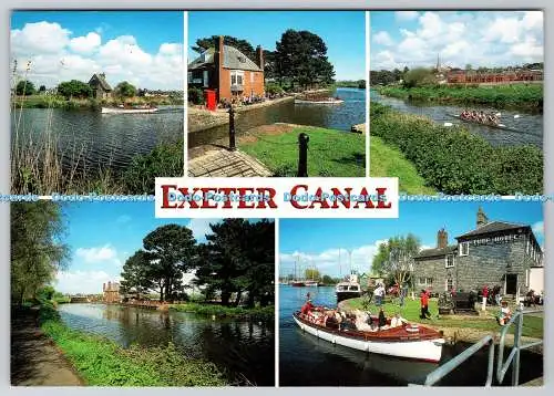 D309425 Devon Exeter Canal J Salmon Sevenoaks Cameracolour Postkarte England Mult