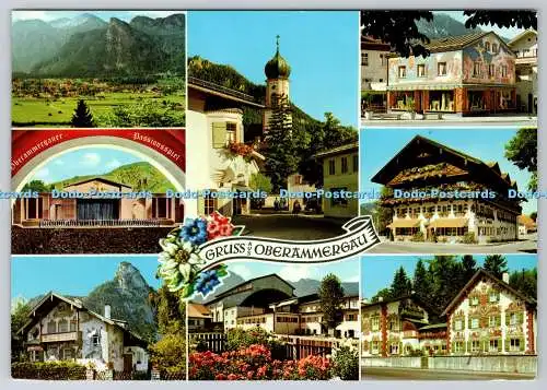 D309426 Grus aus Oberammergau Passionsspieldorf Dr. Greiff Kaltenbrunn Garmisch P