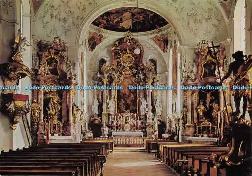 D300881 Oberammergau Inneres der Pfarrkirche C Schweizer