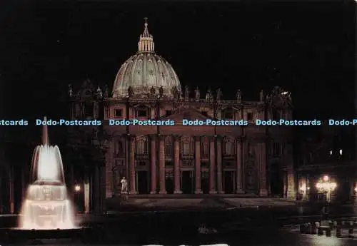 D300886 Roma bei Nacht S Peter italienischer Führer in Souvenirs Oto