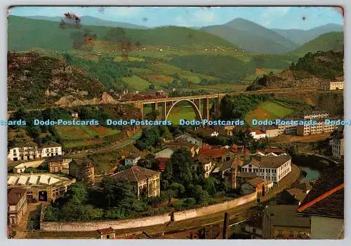 D303491 Luarca Teilansicht und Viadukt Garcia Garrabella Zaragoza