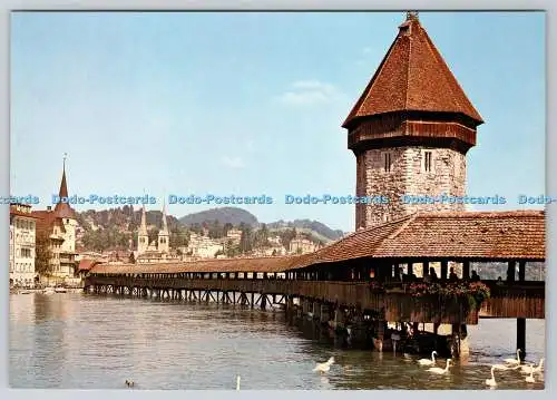 D309480 Schweiz Luzern Kappelbrücke Stehli Nr 2730 Ak