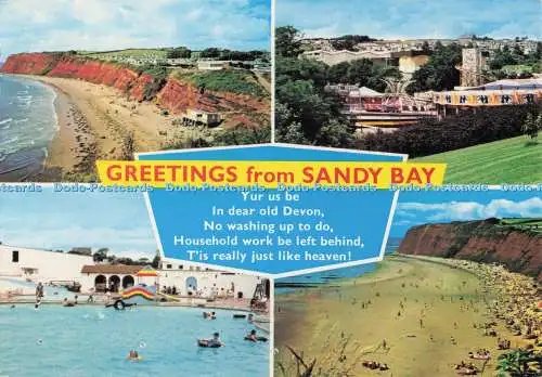 D300894 Grüße aus Sandy Bay Bailey aus Exmouth E T W Dennis Mehrfachansicht
