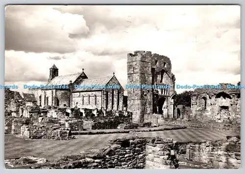 D303544 Northumberland Holy Island Lindisfarne Priory Parish Church Priory Ruins