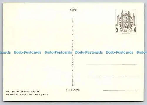 D309536 Porto Cristo Mallorca Espana Manacor Porto Cristo Vista Parcial Palma Fo