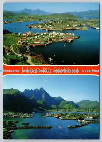 D306932 Hilsen fra Ballstad i Lofoten Norway TO FOTO AS HG Offset Multi View