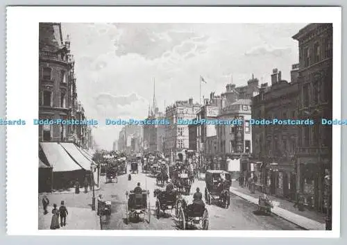 D301020 Oxford Street Marshall und Snelgrove auf der linken Seite eines von vielen Geschäften in