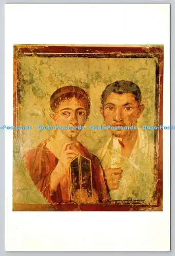 D306984 Pompeji Gemaltes Porträt eines Mannes und seiner Frau Neapel Museum