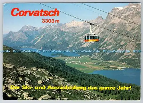 D301043 Corvatsch Der Ski und Aussichtsberg das ganze Jahr Corvatsch mit Blick a
