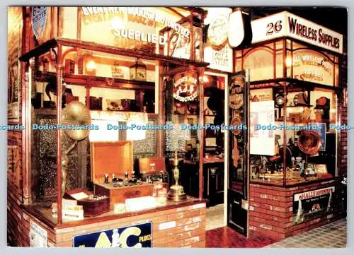 D303647 Postkarte Der Radio- und Motorradladen