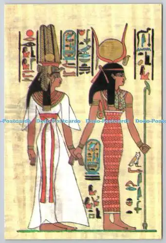D307026 Göttin Isis führende Königin Nofretete Frau von Ramses II Lehnert und Landr