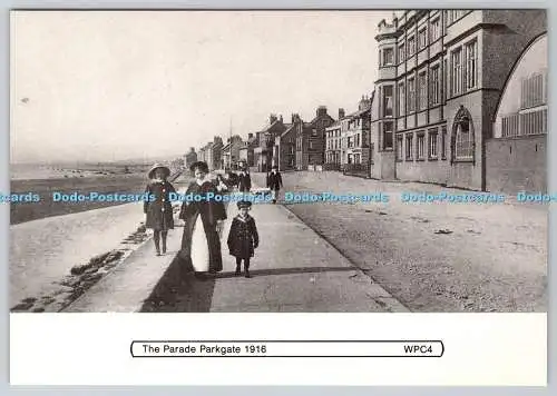 D309654 The Parade Parkgate Wirral Postkarten Nr. 2 Serie von 4 1916