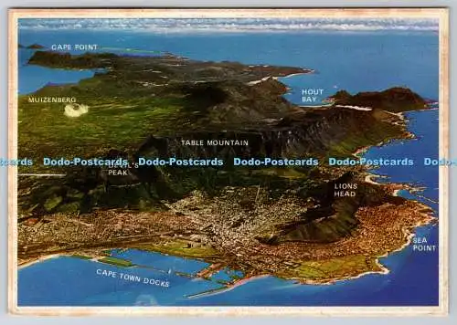 D301082 Kapstadt und die Halbinsel Die Stadt und Vororte unter dem Tafelberg