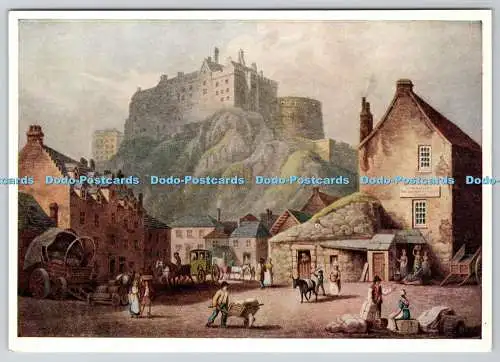 D309717 Edinburgh Castle aus dem Grassmarket F Nicholson um 1810