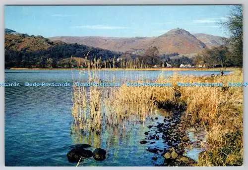 D309800 Westmorland Grasmere and Helm Crag Ansicht aufgenommen vom Ufer zeigt Helm