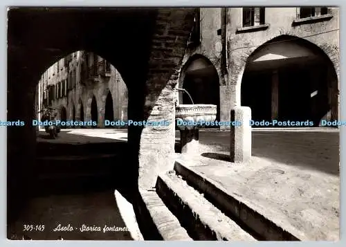 D303826 Italy Asolo Storica fontanella Cartoliberia Polo Ghedina Cortina d Ampe