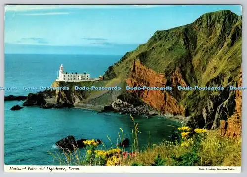 D303922 Devon Hartland Point and Lighthouse E Ludwig John Hinde London Printed i