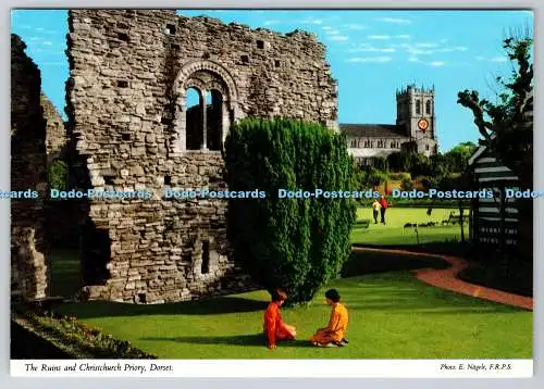 D303966 Südwestengland Dorset The Ruins and Christchurch Priory E Nagele F R
