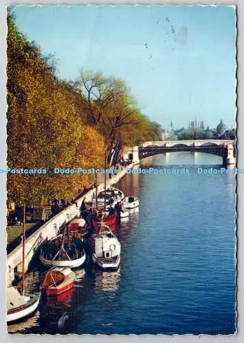 D307338 Paris Blick nahe Seine und Notre Dame Mexichrome Ganycolor 1961
