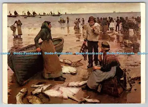 D309995 Plymouth City Museum and art Gallery The Fish Sale on a Cornish Beach 18