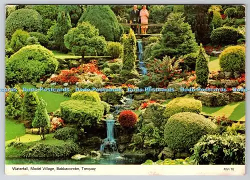 D304010 Torquay Babbacombe Waterfall Modell Village E T W Dennis Scarborough PM