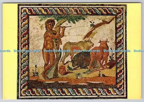 D304018 Antikes Korinth Mosaik aus einer römischen Villa SToubis Athen Postkarte