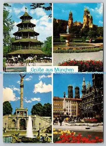 D307378 München Die Qualitats Ansichtskarte Fritz Witzig Multi View