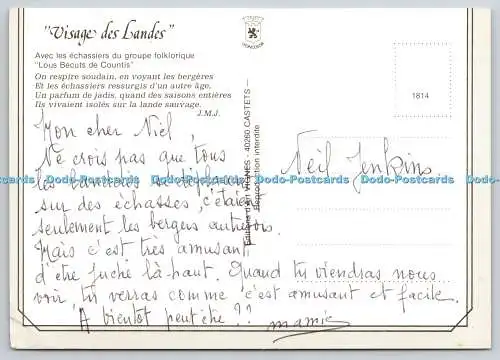 D310003 Folklore Landais Visage des Landes Art Vignes